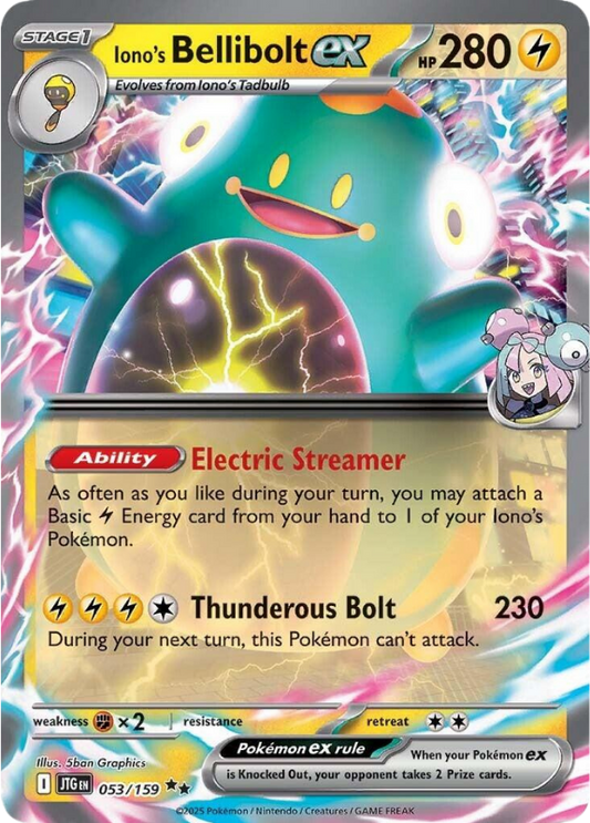 Iono's Bellibolt EX - Scarlet & Violet Journey Together - 053/159