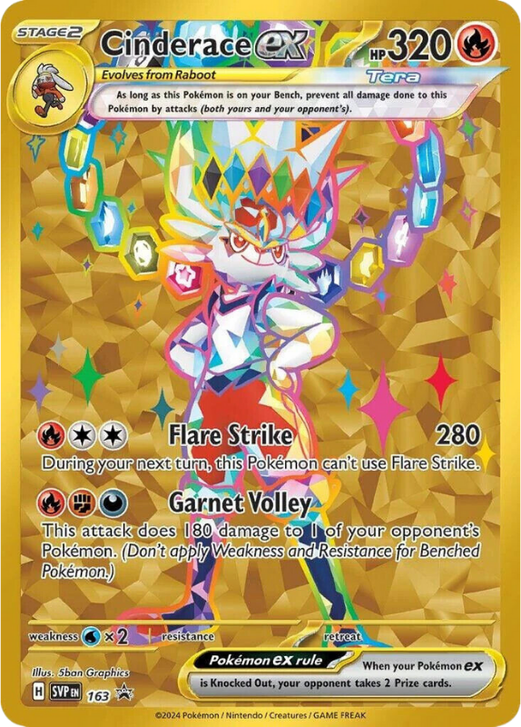 Cinderace EX - Scarlet & Violet Promo - 163 (NOT SEALED)