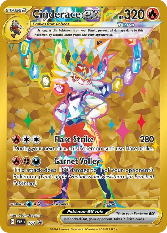 Cinderace EX - Scarlet & Violet Promo - 163 (NOT SEALED)