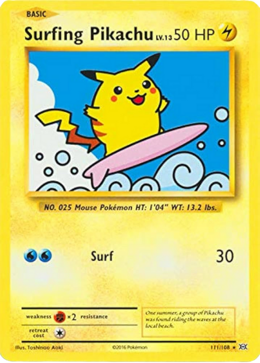 Surfing Pikachu - XY Evolutions - 111/108