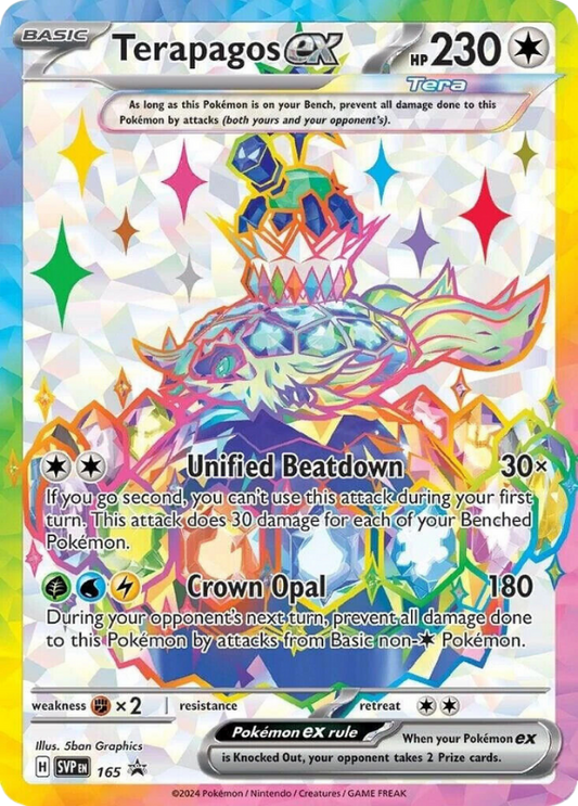 Terapagos EX - Scarlet & Violet Promo - 165 (NOT SEALED)