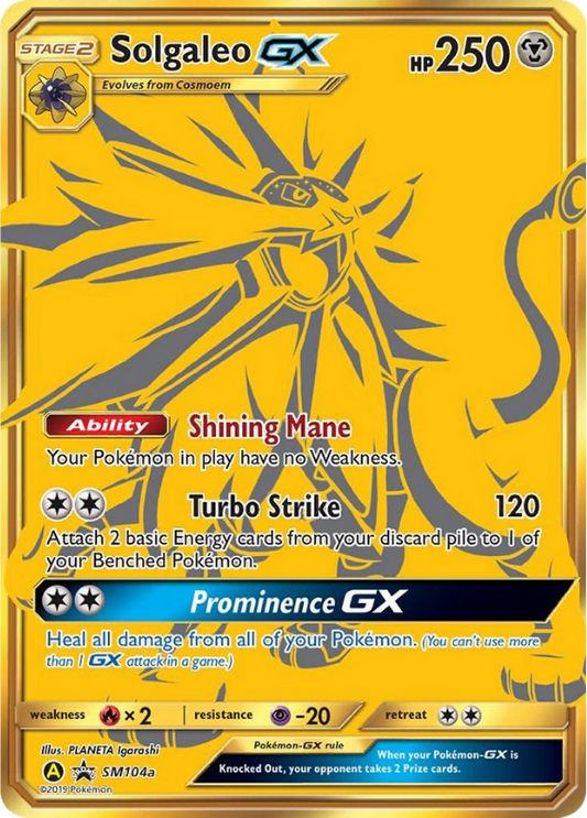 Solgaleo GX - Sun & Moon Promo - SM104a
